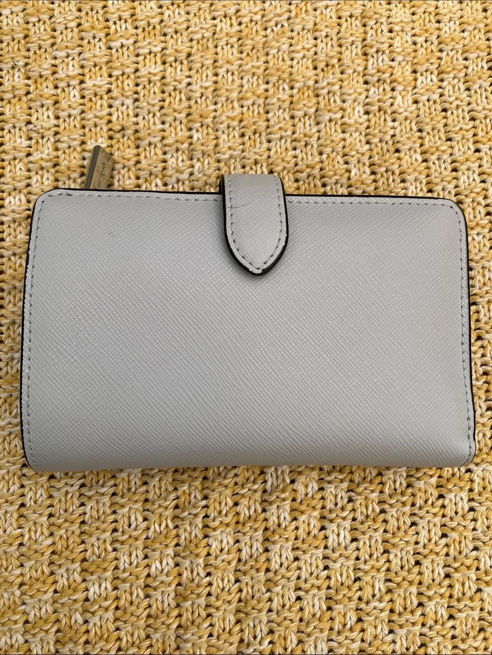 NWOT Kate Spade Madison Satchel Light Platinum Gray & Cream Colorblock + Wallet